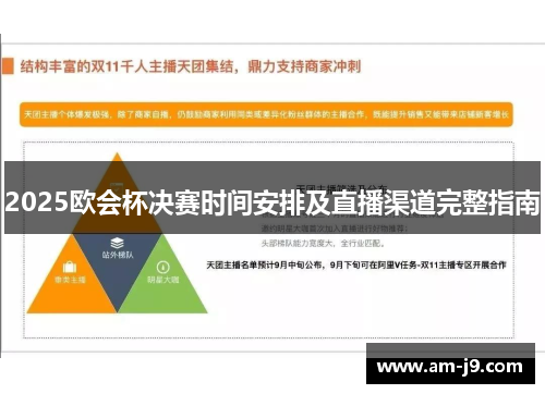 2025欧会杯决赛时间安排及直播渠道完整指南